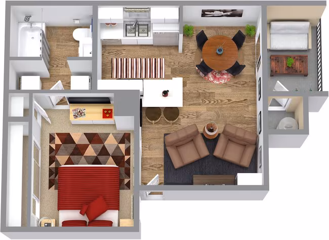 Studio 0203 floor plan