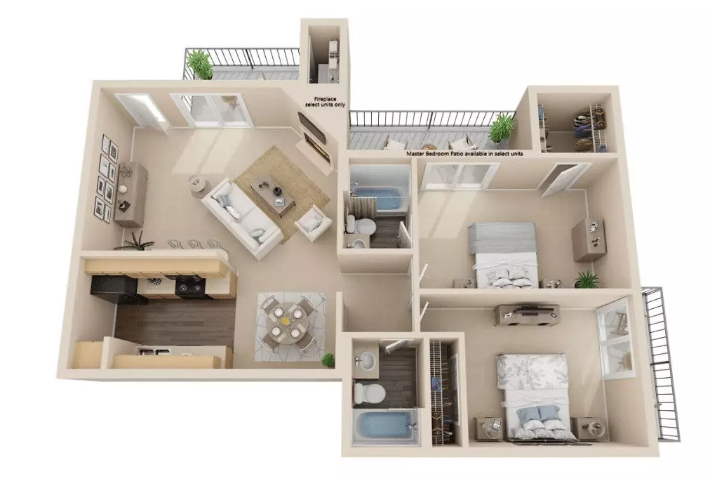 Best 2 Bedroom 2 Bath VALUE in Buckeye 1st Floor floor plan