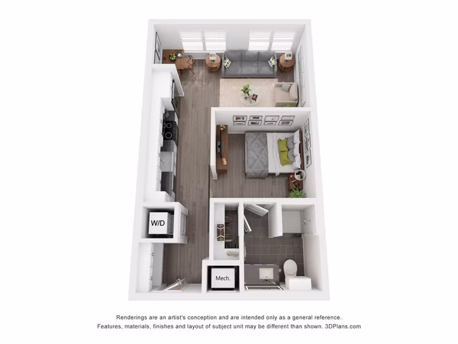 Studio • 1 Bath 437 floor plan