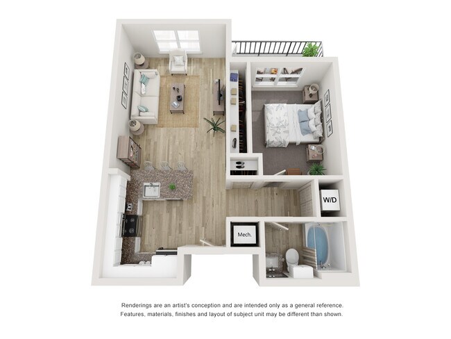 1x1 K203 floor plan
