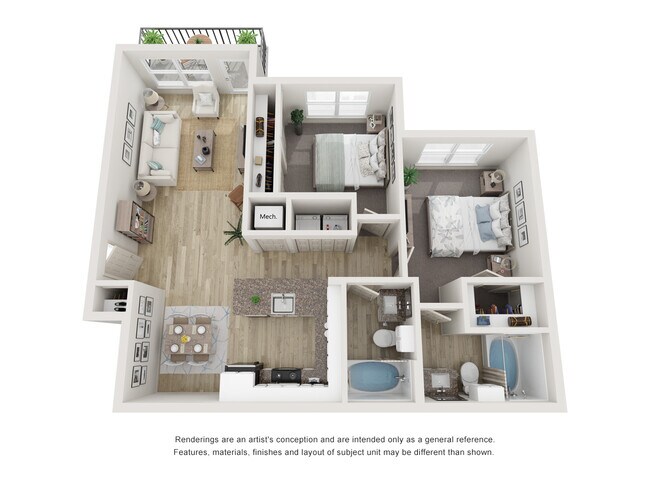 2x2 C209 floor plan