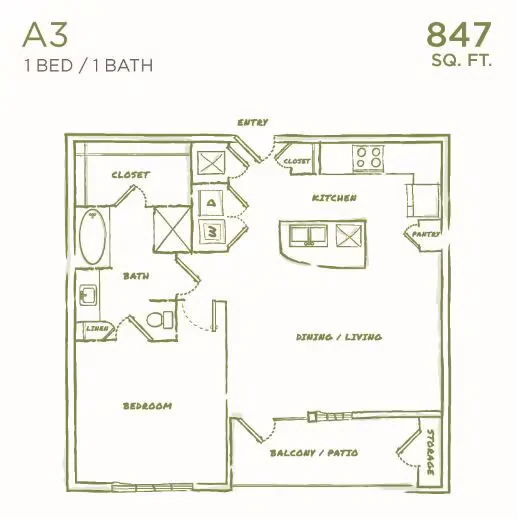 A3 310 floor plan