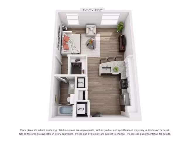 Studio • 1 Bath 4109 floor plan