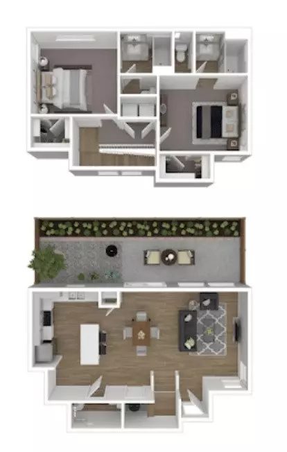 Unit 9005-125 9005-124 floor plan