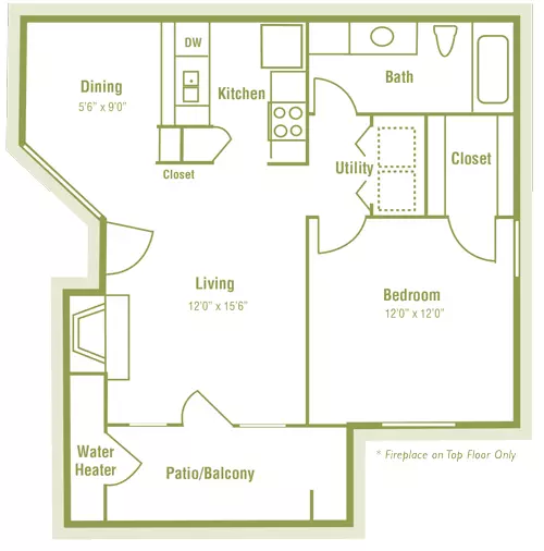 Unit 1122 1122 floor plan