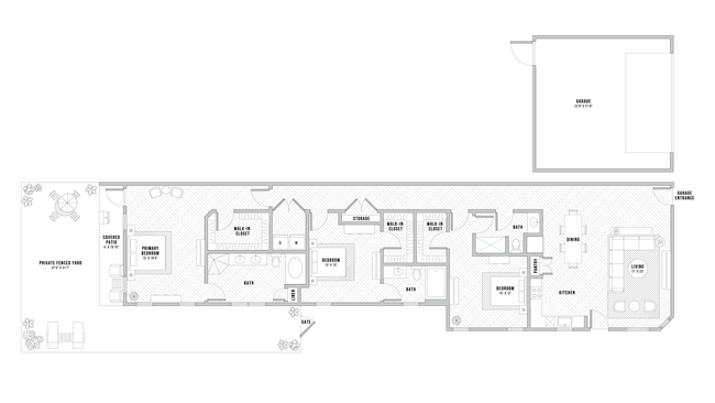 3 Beds • 3 Bath 811 floor plan