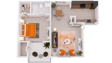 A 614 floor plan