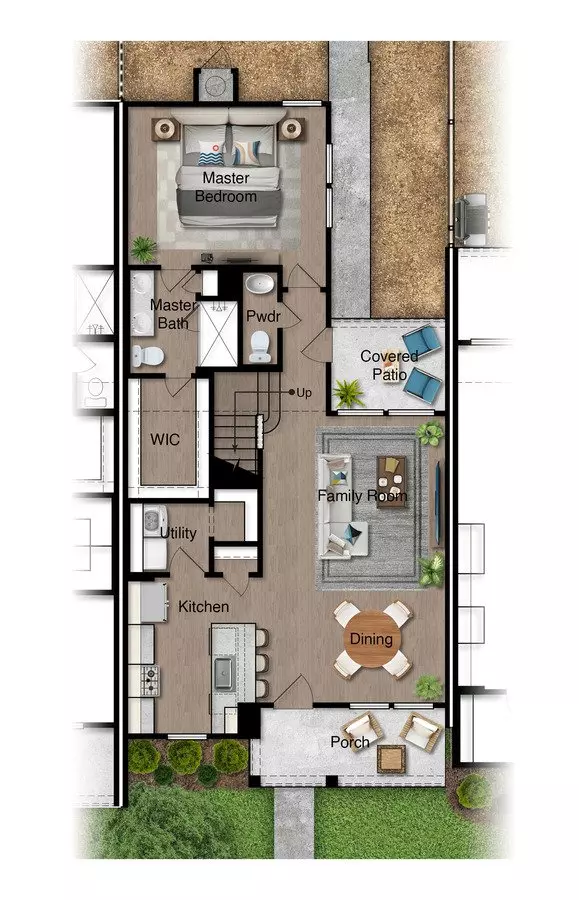 3 Beds • 2 Bath 207G floor plan