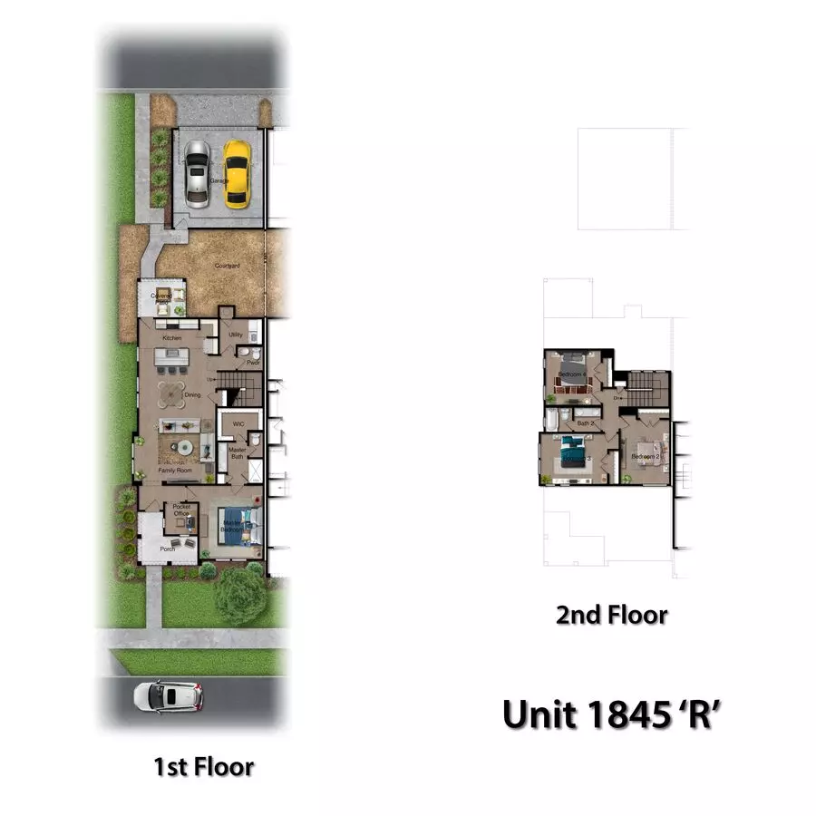 4 Beds • 2 Bath 130B floor plan