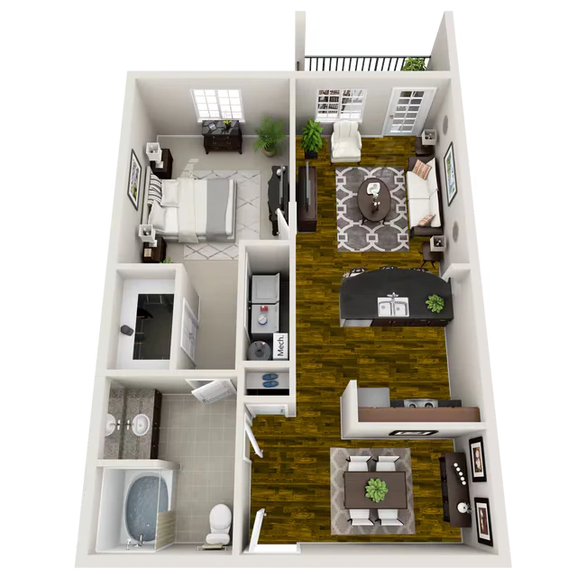 Unit 114HB 1324HB floor plan