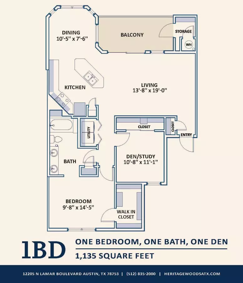 1BD 0531 floor plan
