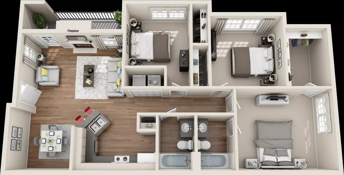 Unit 1124 1124 floor plan