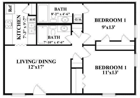 B4 307 floor plan
