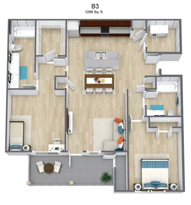B3 821 floor plan
