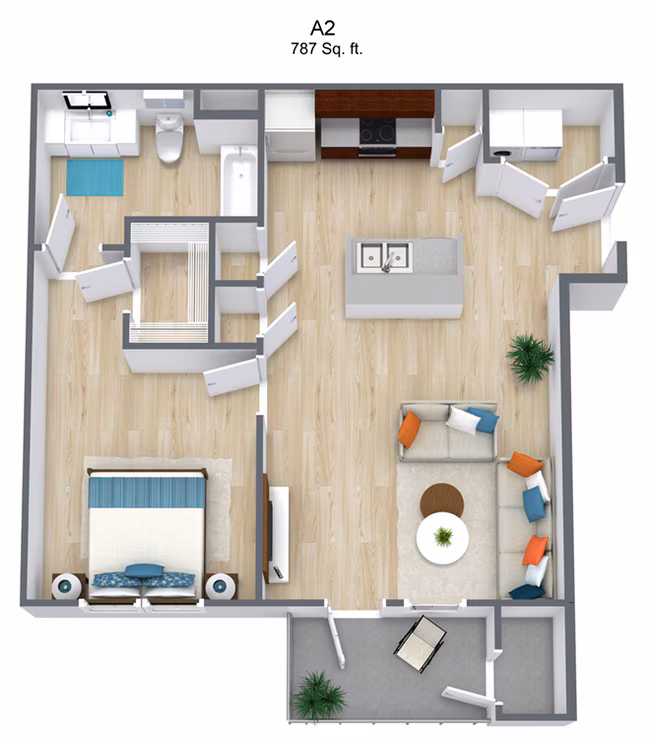 Unit 624 223 floor plan