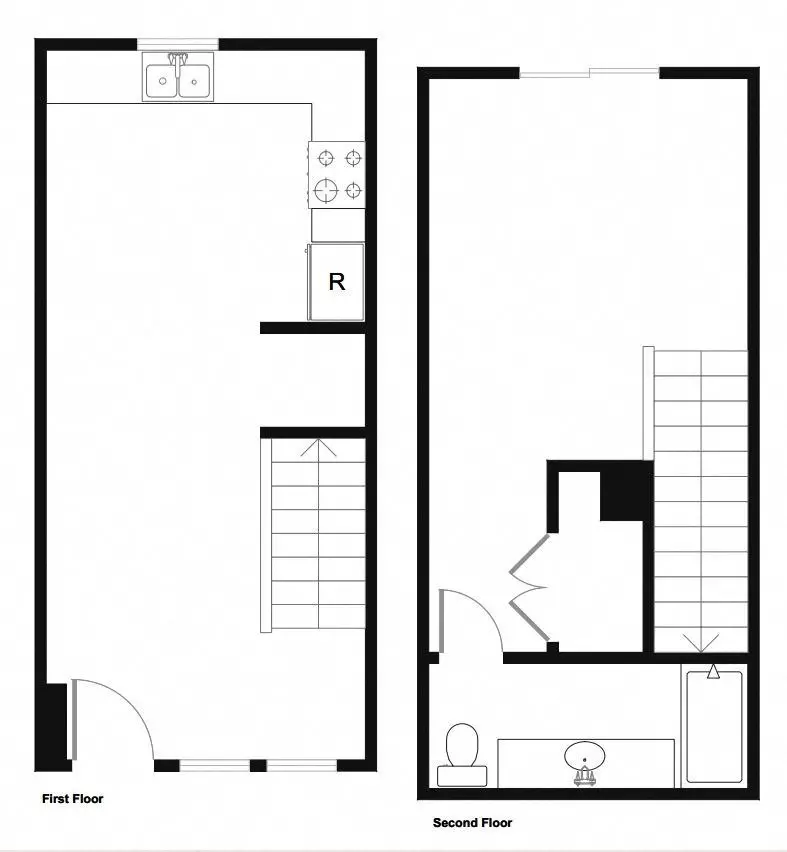 1 Bed • 1 Bath 01-123 floor plan