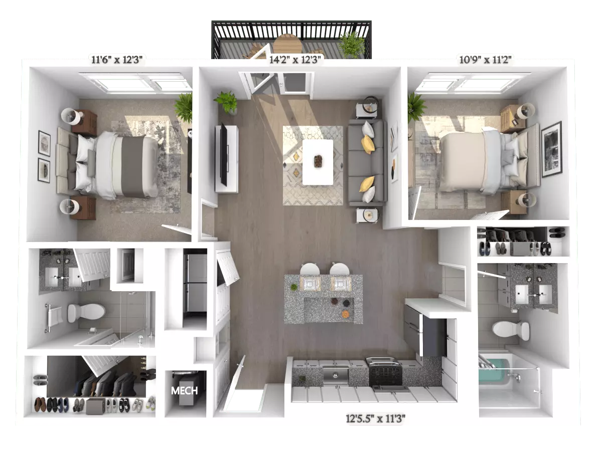 B1 2207 floor plan