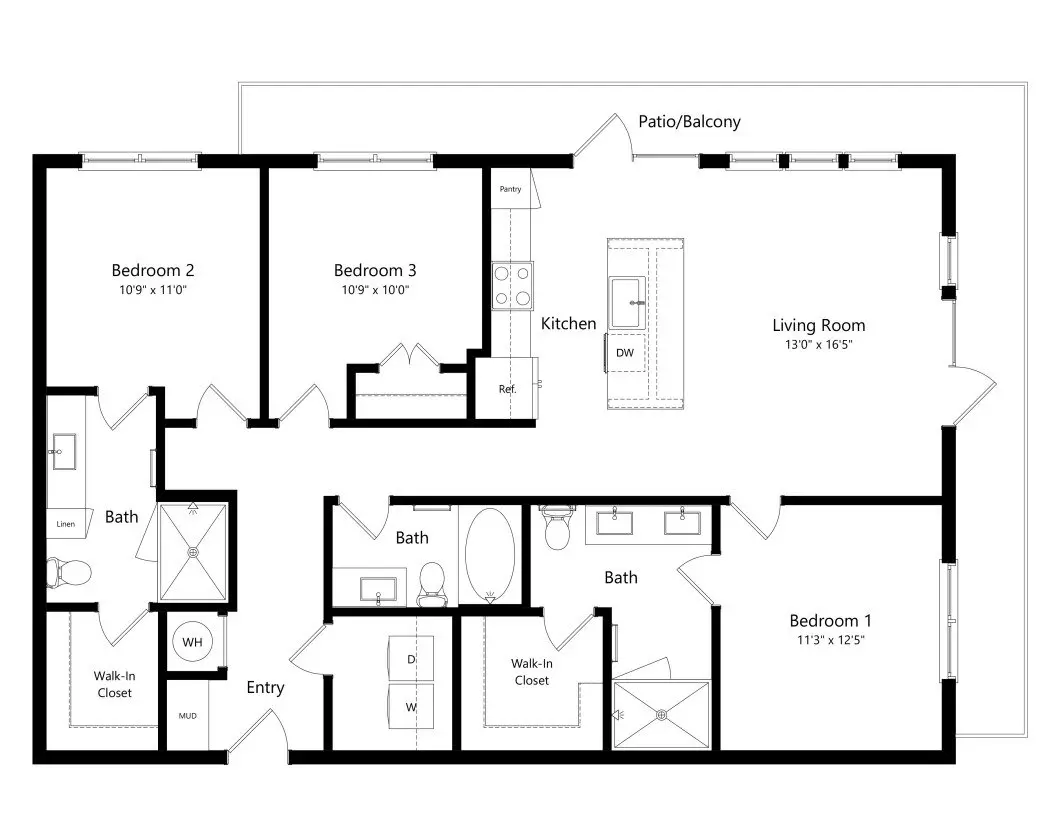 Unit 1401 1401 floor plan