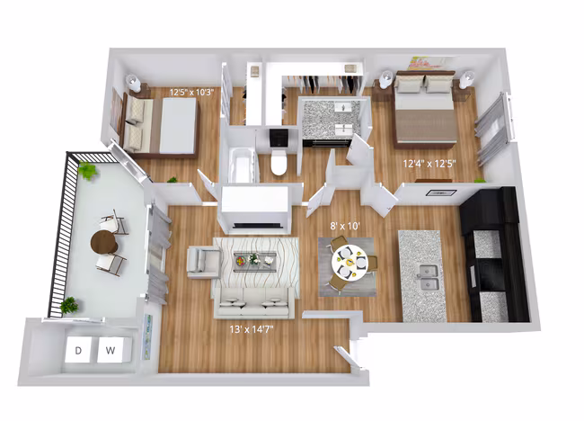 Unit 1103 1105 floor plan