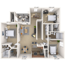 3 Beds • 2 Bath 0104102 floor plan