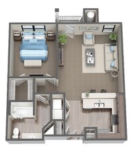 1 Bed • 1 Bath floor plan