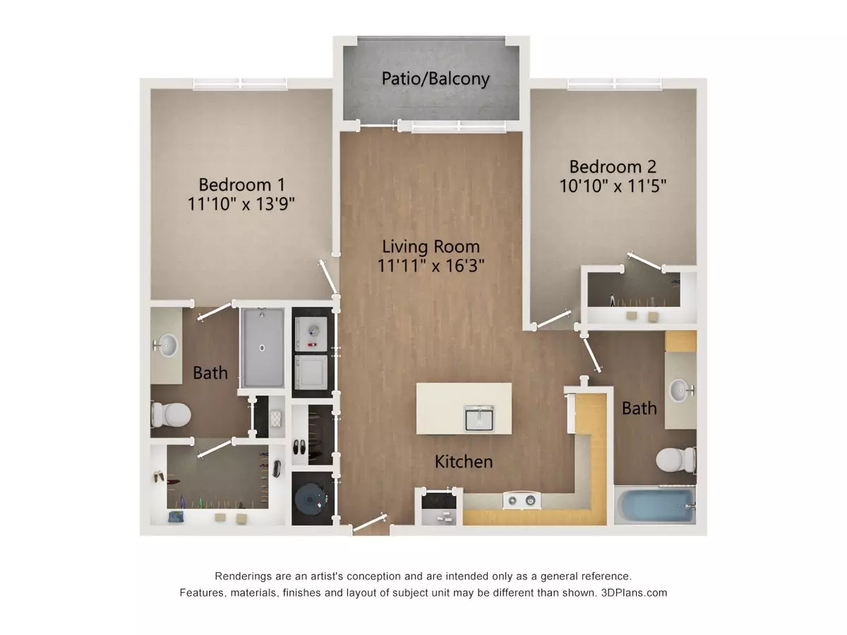 Unit 1325 2305 floor plan