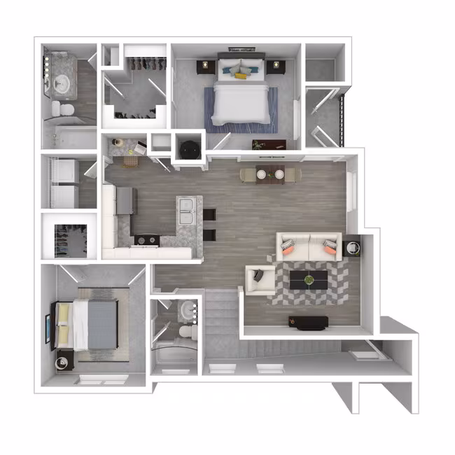 2 Beds • 2 Bath 2601 floor plan