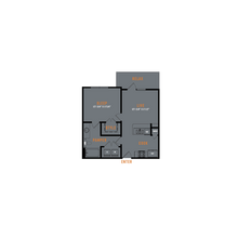 1 Bed • 1 Bath 7303 floor plan