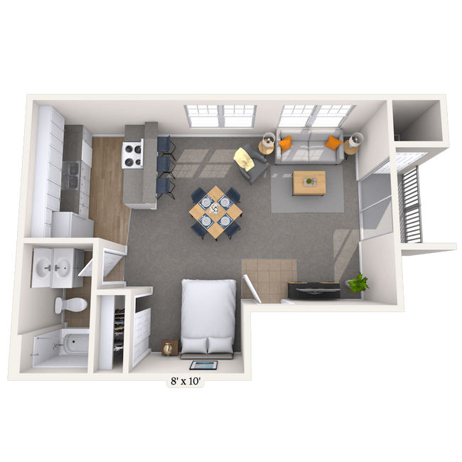 Studio • 1 Bath 111122 floor plan