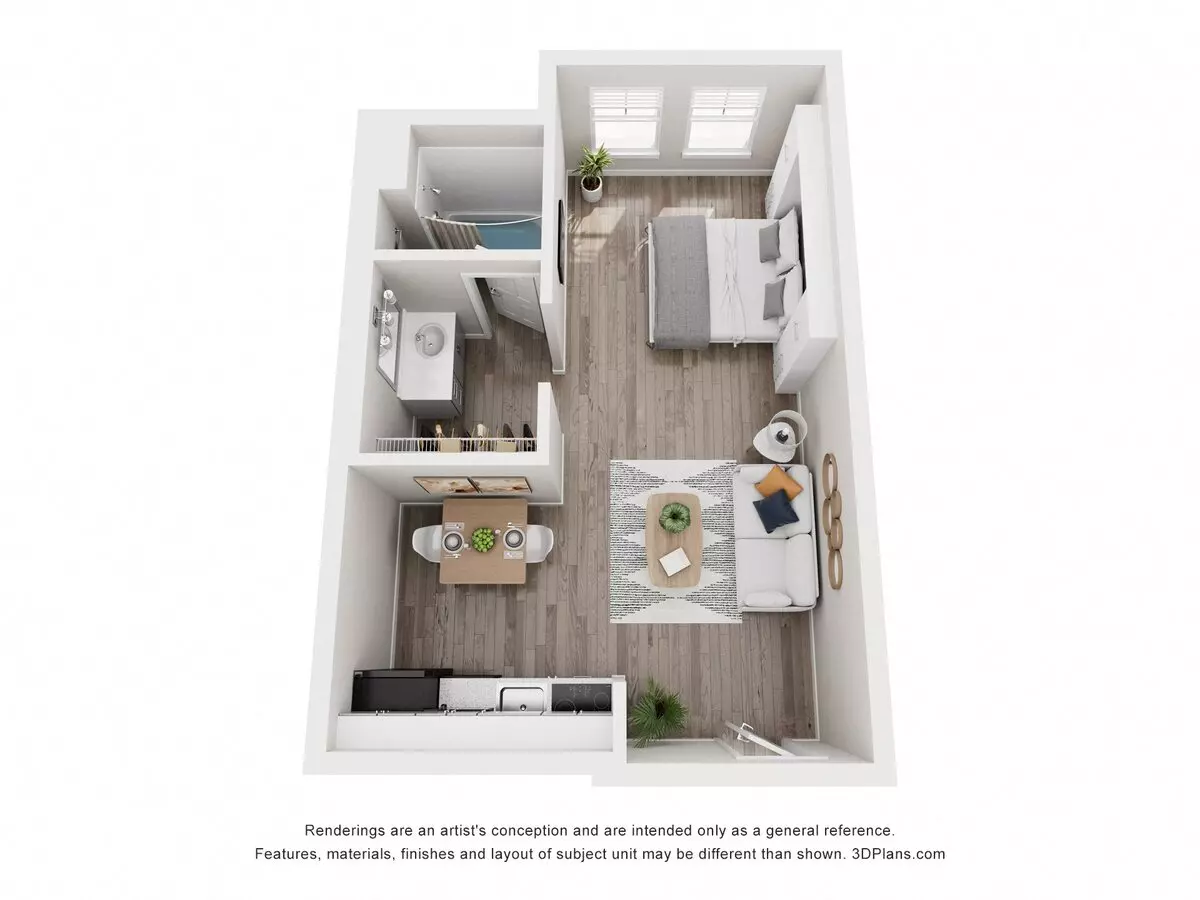 Studio • 1 Bath 3135 floor plan