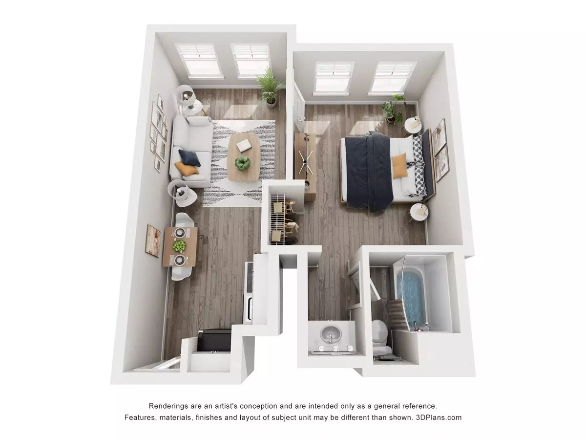 Studio • 1 Bath 2261 floor plan