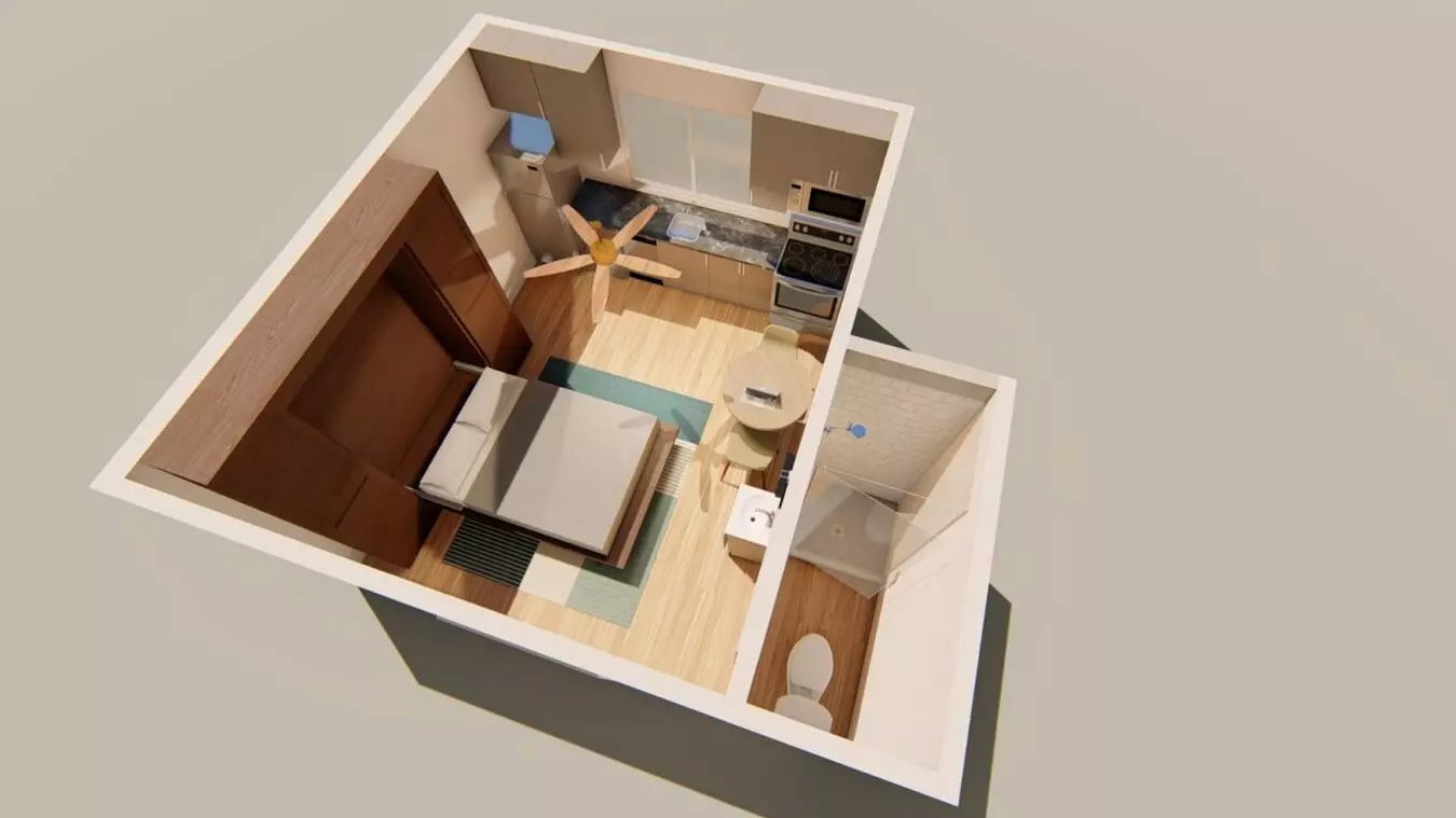 Studio • 1 Bath 108 floor plan