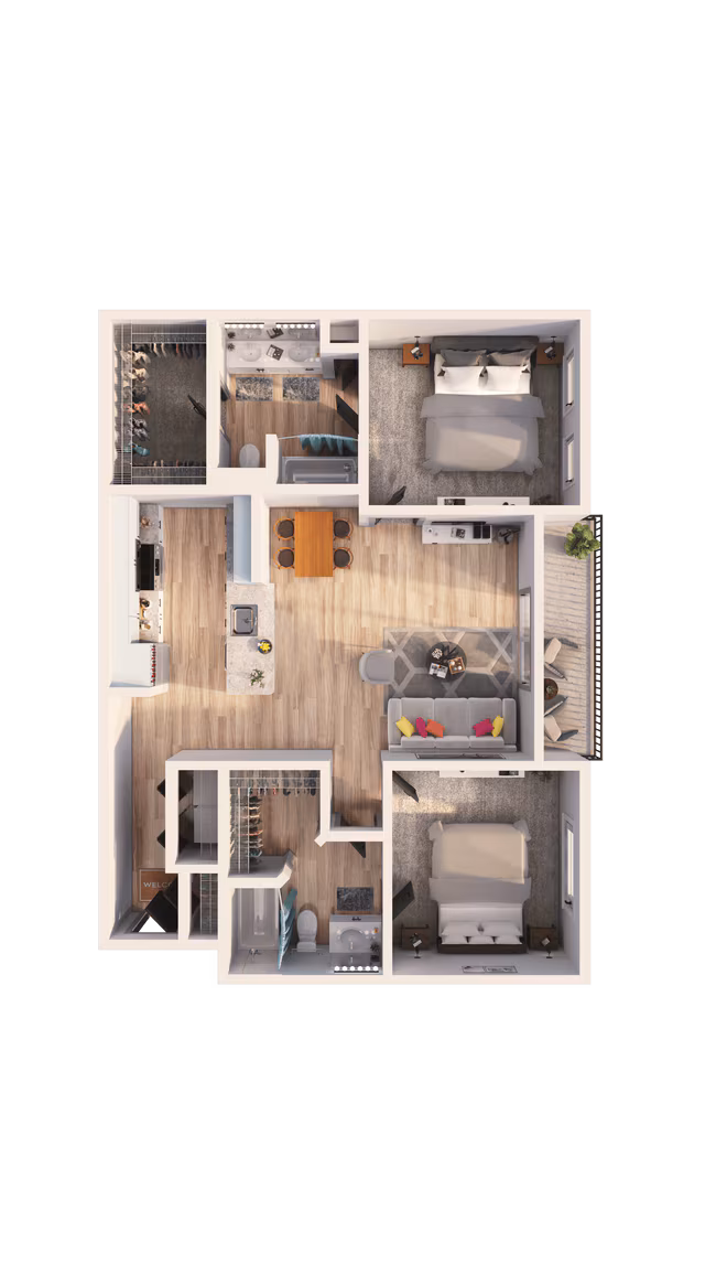 B2A 1421 floor plan
