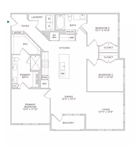 Unit 6202 6202 floor plan