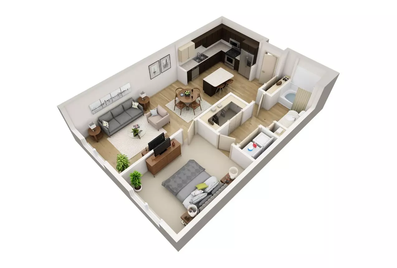 Unit B146 3071 floor plan