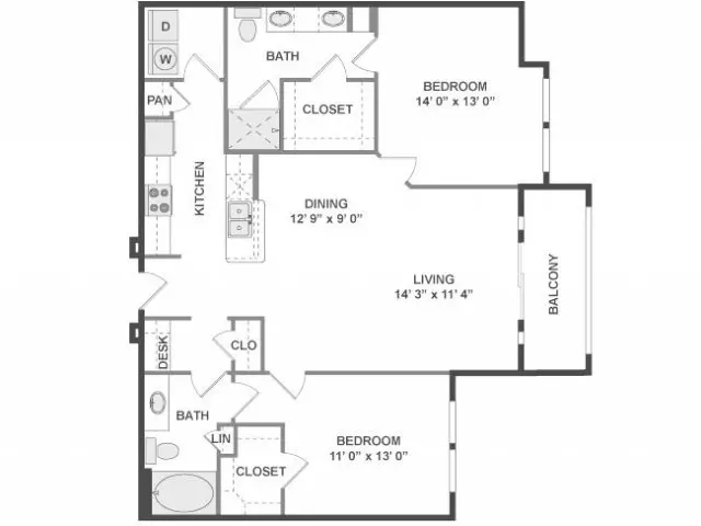 Unit 458 458 floor plan
