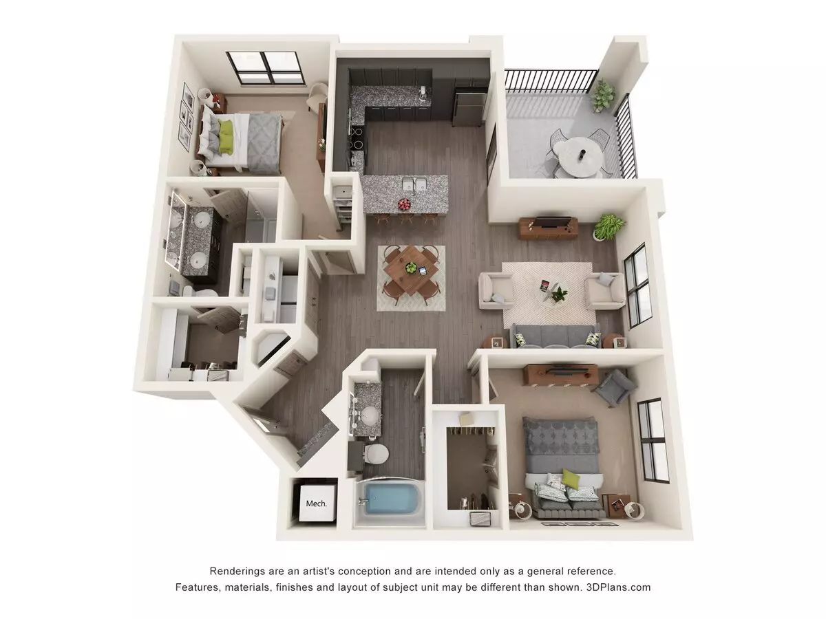 B3a 1128 floor plan