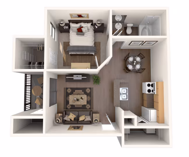 1 Bed • 1 Bath 1533 floor plan
