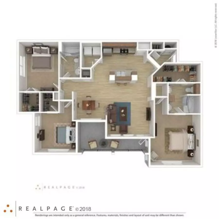 3 Beds • 2 Bath 1236 floor plan
