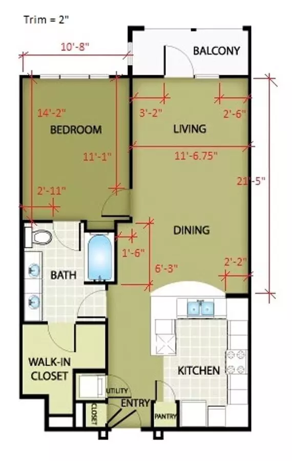 Unit 01-245 01-245 floor plan