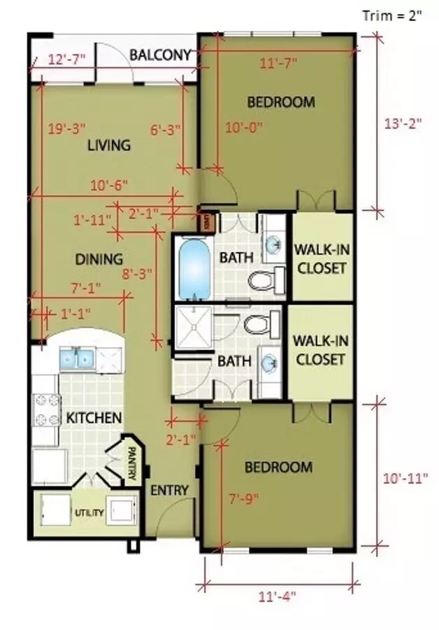 Unit 01-219 01-219 floor plan