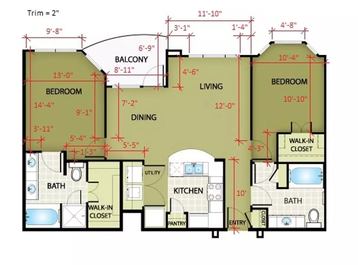 Unit 01-228 01-228 floor plan