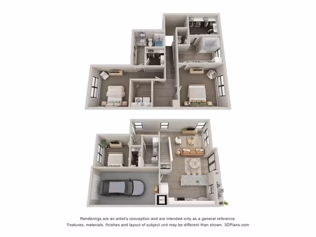3 Beds • 3 Bath 5106 floor plan
