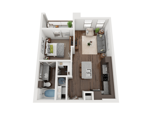 Unit 1215 4105 floor plan