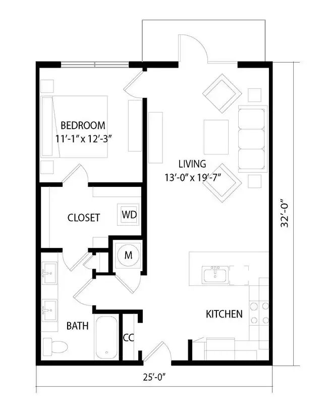 A3.8 1101 floor plan