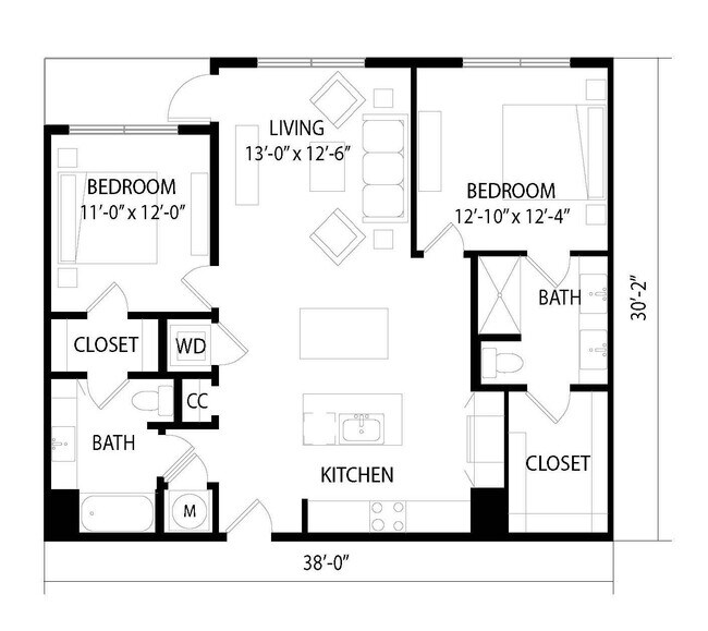 B3 1304 floor plan