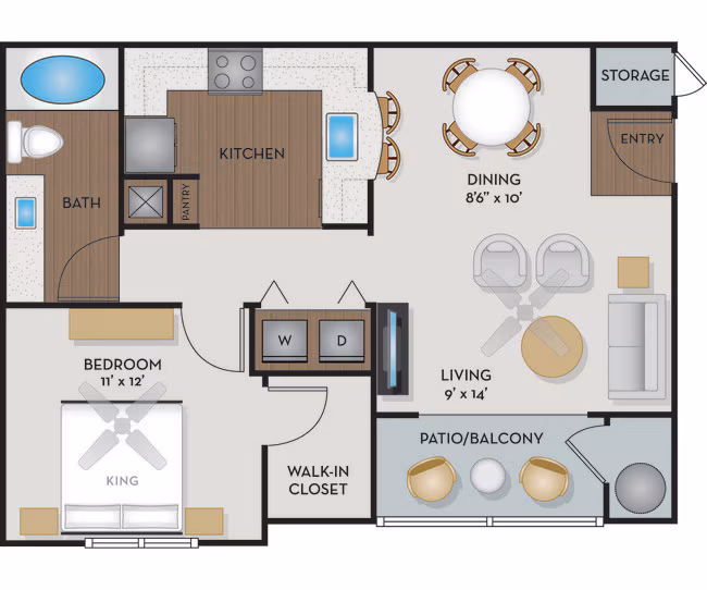 Unit 1836 1134 floor plan