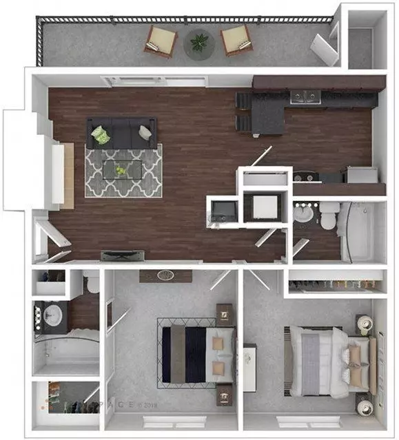 B1 1-1024 floor plan
