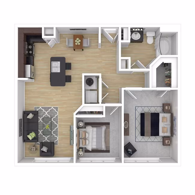 2 Beds • 2 Bath 4026 floor plan