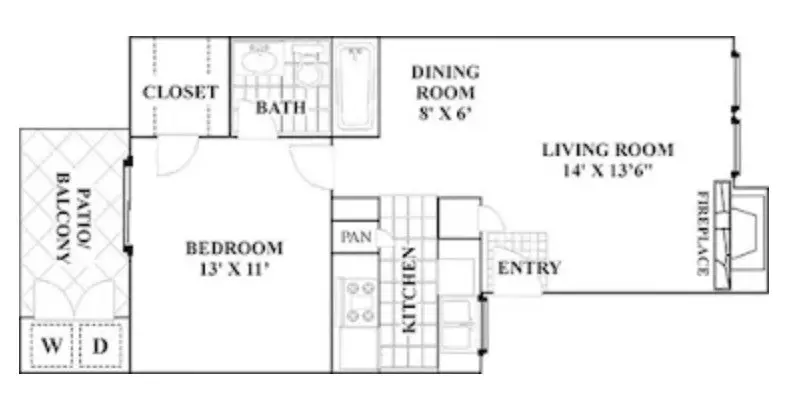 Unit K103 K103 floor plan